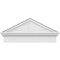 Ekena Millwork Peaked Cap Sunburst Architectural PVC Combination Pediment, 30"W x 14-3/8"H x 2-3/4"P (Pitch 6/12) PEDPC030X145PKC01 - alternate 4